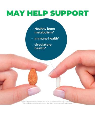 Vitamin D3 + K2 | 5000 IU D3 for Calcium Absorption | 100 mcg K2 for Circulatory Health | Bone & Immune Support | 60 Vegetarian Capsules - Buy Online on GoSupps.com