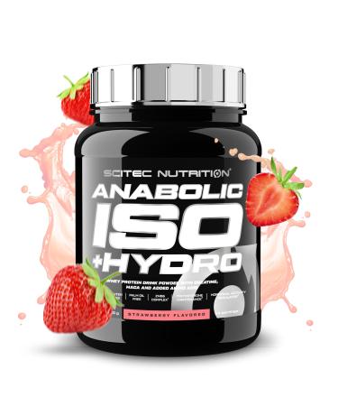 Scitec Nutrition Anabolic Iso + Hydro Whey Protein with Creatine HMB Maca and Added Amino Acids 920g Strawberry