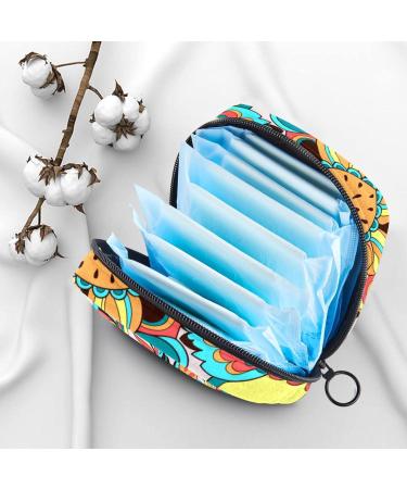 Stylish Menstruation Pad Bags with Zipper - Durable Women's Napkin & Tampon Bags (Bird Phoenix & Sunflower Designs) | International Shipping - Buy Online on GoSupps.com