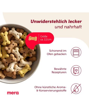 Buy Mera Bakery Puppy Bone Mix (1kg) - Natural Dog Treats for Training & Snacking | Gently Baked Dog Biscuits (2 Pack) - Buy Online on GoSupps.com