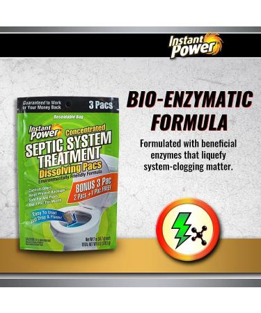 Instant Power Septic System Treatment Dissolving Pacs - 3 Pack - Buy Online on GoSupps.com