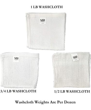 Marquis Mills 12x12 White Cotton Washcloths - Reusable Thin Cloth Rags - 60 Pack 1LB Dozen for Bath, Exfoliating, Kitchen, Garage - Buy Online on GoSupps.com