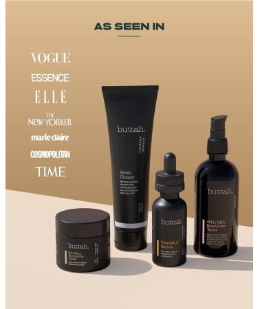 Buttah Skin Supreme Kit for Melanin Rich Skin | CocoShea Revitalizing Cream 2 oz | Vitamin C Serum 1 oz | Cleanser 3.4 oz | Rosewater Toner 3.4 oz | Black Owned Skincare - Buy Online on GoSupps.com