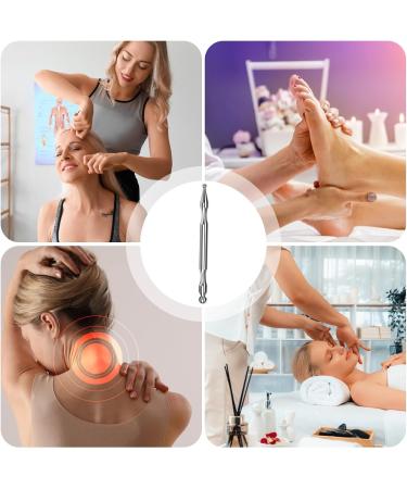 Stainless Steel Massage Pen | Manual Nerve Stimulator & Pressure Point Tool | Handheld Massager for Beginners - Buy Online on GoSupps.com