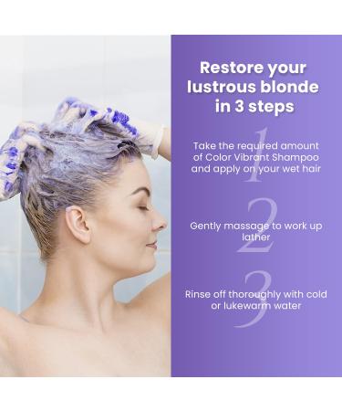 MOEHAIR Vibrant Silver Shampoo | Color Enhancing & Brassiness Neutralizer | Paraben & Sulfate Free | 12 Fl. Oz - Buy Online on GoSupps.com