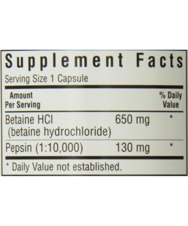 Bluebonnet Betaine HCL Plus Pepsin - 180 Veggie Caps for Digestive Support - Buy Online on GoSupps.com