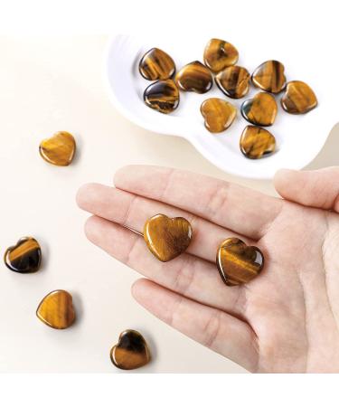 24 Pcs 0.8 Rose Quartz Amethyst Aventurine Tiger Eye Love Stones Set with Black Flannelette Bag - Reiki Balancing Wedding Gift - Buy Online on GoSupps.com