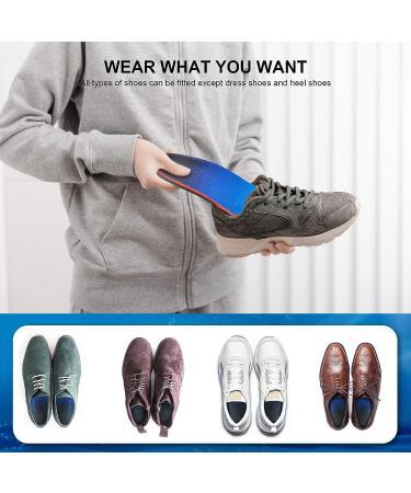 Plantar Fasciitis Relief Insoles | Arch Support Orthotic Inserts for Men Women | Pain Relief for Flat Feet, Heel Pain | Standing All Day Comfort | M (MEN8.5-11.5/WOMEN9.5-13) - Buy Online on GoSupps.com