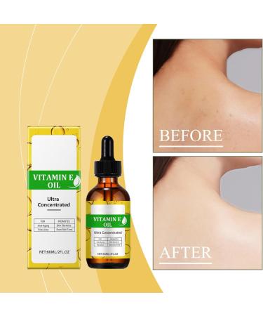Vitamin E Oil - 75 000 IU Organic Vitamin E Oil for Cosmetics Firming Plump Skin Reducing Fine Lines Pure Vitamin E Oil for Skin Face & Body Vitamin E Drops 60 ml - Buy Online on GoSupps.com