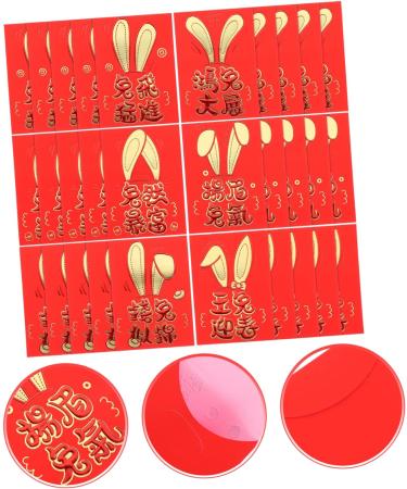 PRETYZOOM 30pcs 2023 Year of The Rabbit Red Packets Rabbit Red Envelopes Lucky Money Envelopes 2023 Rabbit Year Red Envelopes Red Purse New Year Red Packets Personality New Year's Bag Paper As Shown 1 11.5X8CM - Buy Online on GoSupps.com