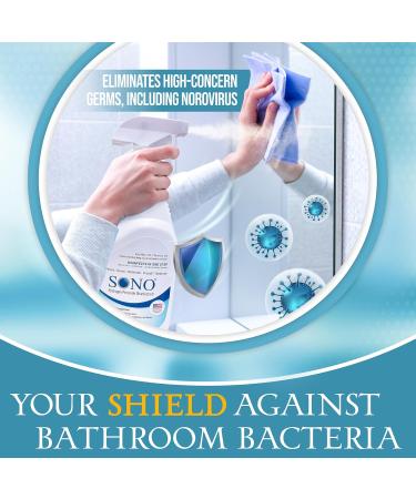 SONO Disinfecting Spray & Stain Remover | Hydrogen Peroxide Multi-Surface Cleaner | 3 Pack of 32 fl oz Bottles | Essential for Kitchen & Bathroom | Spring Travel Must-Have - Buy Online on GoSupps.com
