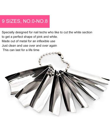 18 Pieces French Finger Tips Manicure 9 Sizes Single Tips Deep C Shape Cutter Tool Nail Edge Trimmer - Buy Online on GoSupps.com