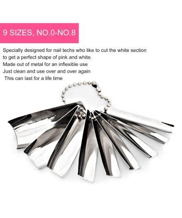 18Pcs French Manicure Nail Art Tips & Deep C-Shape Cutter Tool | DIY & Salon Use - Perfect for Men & Women - Buy Online on GoSupps.com