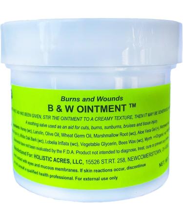 B&W Ointment - Amish Made Burn & Wound Salve - 1 OZ | Effective Relief for Burns & Skin Injuries - International Shipping Available - Buy Online on GoSupps.com