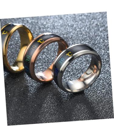 ABAODAM 2 STK Sensitive Couple Ring - Modern Men's Jewelry Stylish Cock Ring Delicate Temperature Lover's Ring - Adjustable Sizes (1.74x1.74cm) - Perfect Gift for Him - Buy Online on GoSupps.com