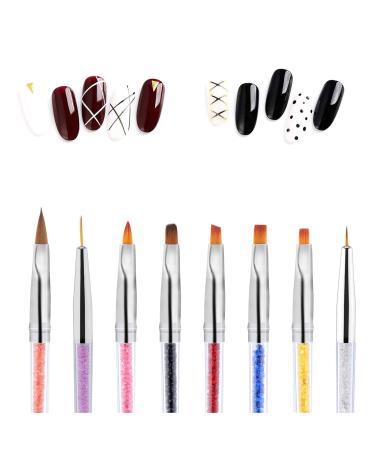 Buy 1 Set Nails Art Brush Set - Gradient Sponge & DIY Nail Design Painting Pen | International Shipping Available - Buy Online on GoSupps.com