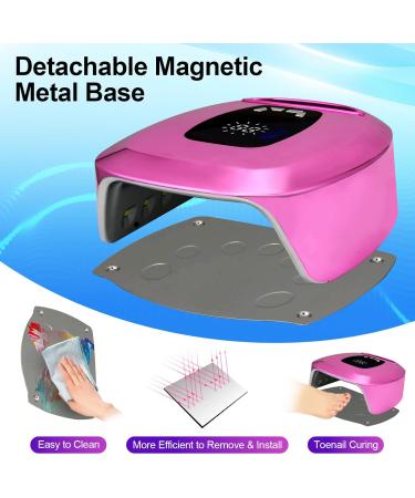 Buy UV LED Nail Lamp Rechargeable - 108W Cordless Professional Nail Dryer Kit with UV Gloves | Fast Curing Gel Polish | Portable & Smart Sensor - Buy Online on GoSupps.com