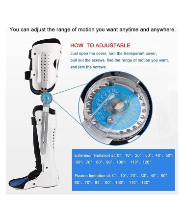 Adjustable Hip Joint Fixation Bracket & Knee Brace - Orthotic Support for Left/Right Leg | Post-Injury Stabilizer & Immobilizer - Buy Online on GoSupps.com