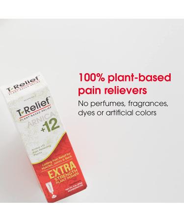 MediNatura T-Relief Extra Strength Pain Relief Cream - 3oz with Arnica & 12 Natural Pain Relievers - Buy Online on GoSupps.com