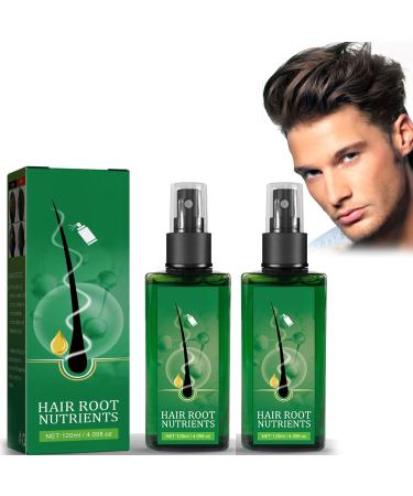2PC Serum Cheveux 120ml S rum de Croissance des Cheveux Serum Cheveux Pousse Rapide Favorise la Pousse des Cheveux Plus pais Anti-Chute des Cheveux pour Homme et Femme