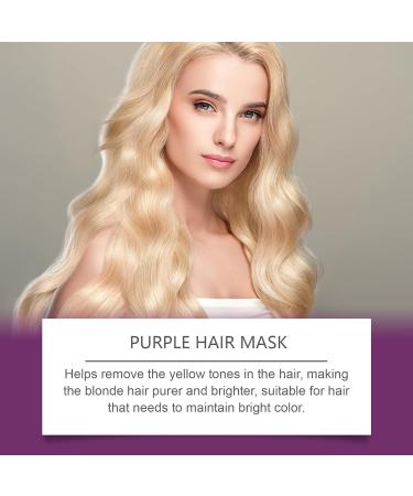Nourishing Mask Maca Violet Moisturizing Conditioning Neutralizes Copper and Yellow Tones in Silver Gray Blonde Hair - Buy Online on GoSupps.com