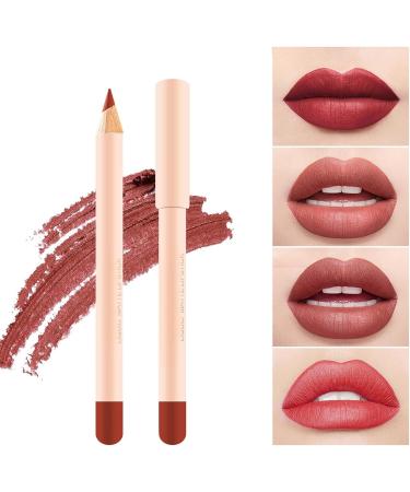 Set of matte lip pencils - 12 multifunctional lip liner sticks makeup kit for girls girlfriends wives grandmothers mothers daughters nurses police officers - Buy Online on GoSupps.com
