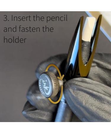 Permanent Ink Ink Permanent Eyebrow Pen Mapping Set for Mapping Microblading Permanent Makeup with Pencil Sharpener Shaper and 10 Eyebrow Rulers Dark Brown - Buy Online on GoSupps.com