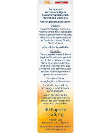 Buy Double Heart Curcuma 750 with Curcumin & Vitamin D3 - Supports Immune Health - 30 Vegetarian Capsules (Pack of 2) - International Shipping - Buy Online on GoSupps.com