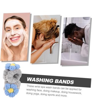Healeved Face Wash Wrist Hair Band Spa Colored Wash Bands Absorbent Skin-friendly Wash Bands Supple Wash Band Home Wristband Womens Wristbands Soft Wrist Bands Micro Fiber Towel 6x5.5cm Grey - Buy Online on GoSupps.com