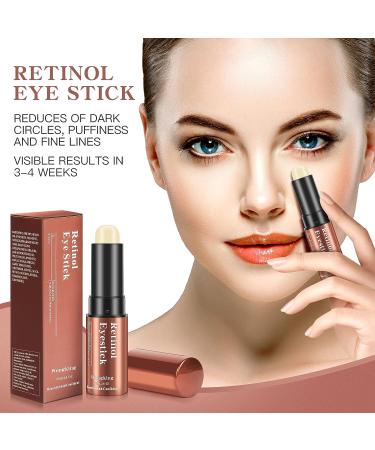 Retinol Eye Stick 0.24oz - Anti-Aging Under Eye Cream for Puffiness, Bags, Dark Circles & Fine Lines - Visible Results in 3-4 Weeks - Buy Online on GoSupps.com