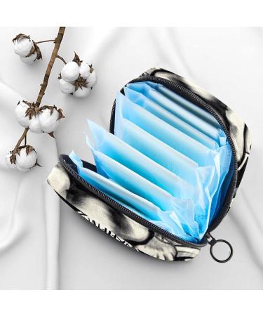 Buy Women's Gothic Skeleton Storage Bag & Menstrual Cup Pocket - Large Capacity Makeup Organizer for Travel - Buy Online on GoSupps.com