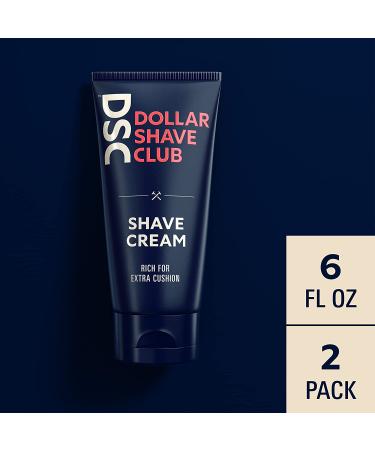 Dollar Shave Club Blue Shave Cream 12 Fl Oz - 2 Pack, 6 Ounce Each - Buy Online on GoSupps.com