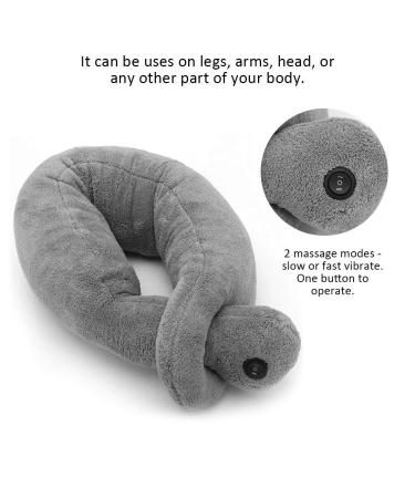 Portable Vibrating Massage Pillow - Stress Relief & Muscle Relaxation for Home & Travel - Buy Online on GoSupps.com