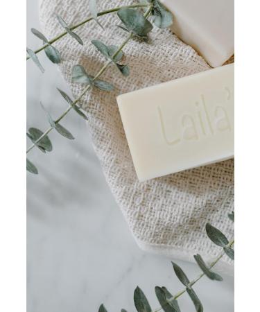 Laila's Olive Oil Soap - 6 Bars, 1.98 LB - Handmade Natural Vegan Soap with Aegean Olive Oil - Buy Online on GoSupps.com