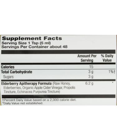 Honey Garden APIARIES Apitherapy Elderberry Extract 8oz - Pure Honey Infused with Elderberry for Immune Support - Buy Online on GoSupps.com