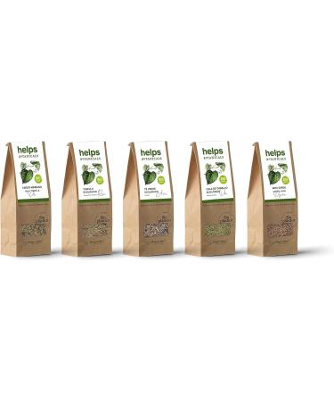 HELPS INFUSIONS - Natural Green Tea Bulk 50% Infusion Diuretic Anti-Oxidants Fat Burners Promotes Weight Loss. Bulk Bag 50g. Pack 2. - Buy Online on GoSupps.com