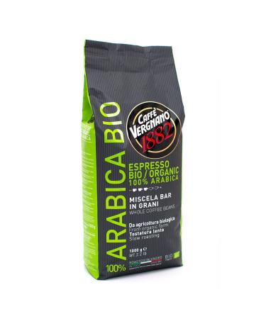 Caff Vergnano 1882 100% Arabica Bio Organic - Whole Bean Coffee 1 Kg