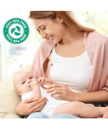 Baby Teething Toys Silicone Baby Teether Baby Chew Toys Freezer Safe BPA Free Soothe Babies Gums Teething (Sunrise/French Beige) Sunrise / French Beige - Buy Online on GoSupps.com