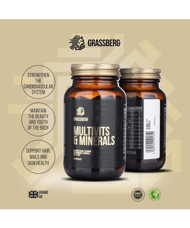 SIA GRASSBERG Grassberg Multivits & Minerals 90 Capsules Unflavoured 90 capsules - Buy Online on GoSupps.com
