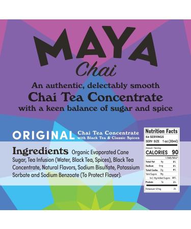 Maya Chai Tea Concentrate - Authentic Heritage Recipe 64 oz with White Pump - Shop Internationally - Buy Online on GoSupps.com