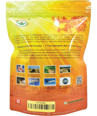 Vigorwell Premium 4-Year Bulk American Ginseng (1LB/454G/16OZ X 3 Bags)-Value Pack Save 15% - Buy Online on GoSupps.com