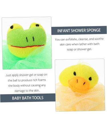 Hemoton 4pcs Bath Ball Set | Loofah Shower Scrubber & Sponge for Body Care | Cute Cartoon Bath Puff Tools - Perfect for Relaxing Baths - Buy Online on GoSupps.com