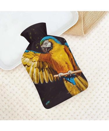 Parrot Hot Water Bottle with Plush Cover - Hand Warmer for Adults & Children (26.5x15.3 cm) - International Shipping Available - Buy Online on GoSupps.com