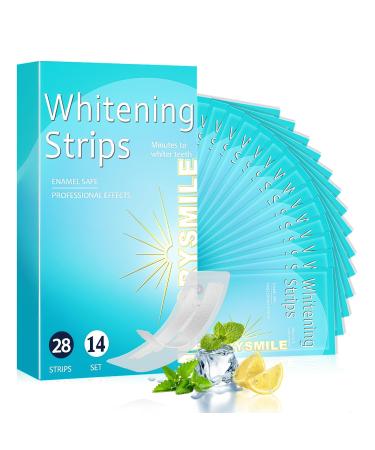 28 Bandes Blanchiment Dentaire blanchiment des dents sans peroxyde Sans Sensibilit Strips pour blanchiment des dents rapide et doux limine les taches profondes R sultats Visibles Rapidement Bleu