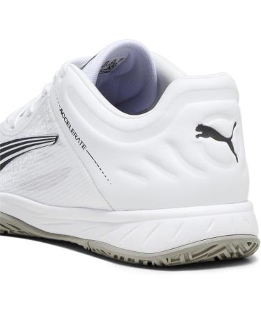 Buy PUMA Unisex Accelerates Turbo Indoor Sneakers - 45 EU - White Black & Concrete Gray - International Shipping Available - Buy Online on GoSupps.com
