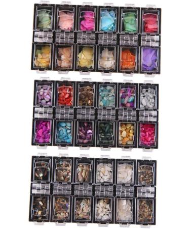 Housoutil 3 Sets Nail Tools Storage Boxes Mixed Decorations Nail Art Decoration Decor for Home Nail Art Accessories Cotton Hair Dyeing Paper Nail Art Tools Home Decor Natural - Buy Online on GoSupps.com