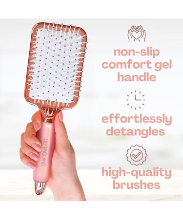 Luxury Professional Rose Gold Hair Brush Set for Detangling, Blow Drying & Straightening - Lily England - Buy Online on GoSupps.com