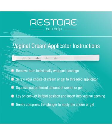 30 Count Disposable Plastic Threaded Vaginal Applicator Pack - Made in USA - Hygienically Sealed with Dosage Measurements - Buy Online on GoSupps.com