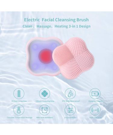 Sulela 3-IN-1 Sonic Facial Cleansing Brush with Soft Heating Massage - Gentle Exfoliation, Massaging, and Deep Cleansing - Buy Online on GoSupps.com