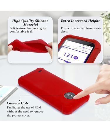 Omnipod 5 Silicone Protective Cover | Shockproof PDM Case with AirTag | Youshares Red Omnipod 5 Pod Bag Protection - Buy Online on GoSupps.com